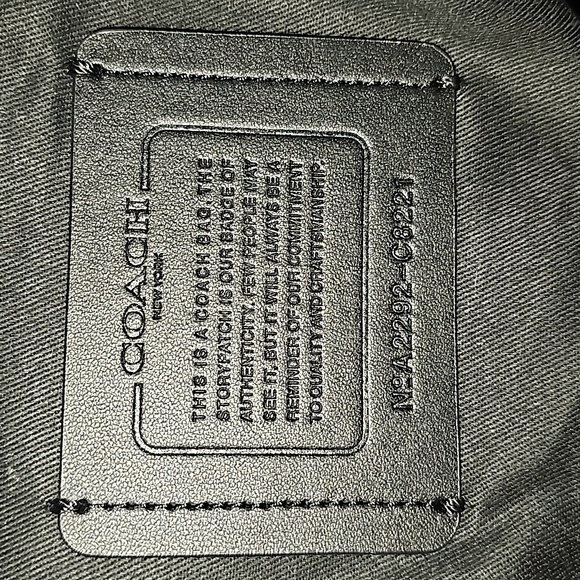 Coach Tote Bag 38 In Colorblock - Indigo Blue - Picture 11 of 13